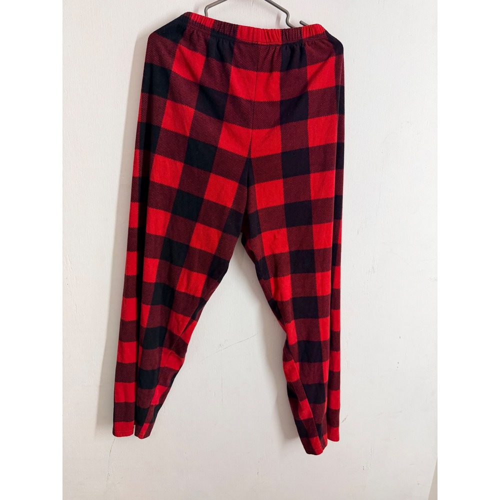 The Childrens Place Buffalo Plaid Pajama Pants Red Black Fleece Sleepwear XXXL